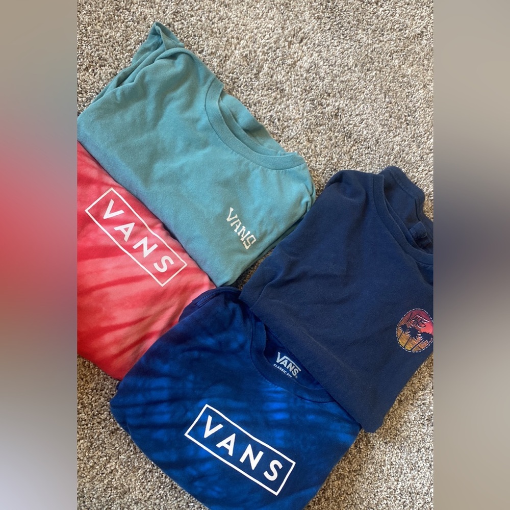 4 vans t shirts YM